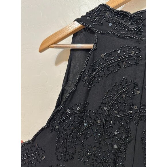 Jkara New York Womans Sequin Top Size M Y2K Formal Whimsigoth Cocktail Wedding - Picture 15 of 16